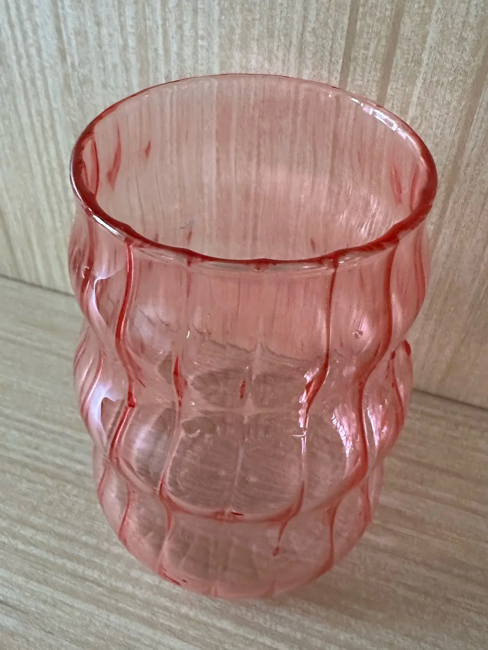 Vintage pink, small vase • lightweight • multi-use